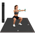 Creativestors Extra Large Exercise Mat, 6'x4'/ 7'x5'/ 8'x5'/ 9'x5'/10'x5' (6mm)